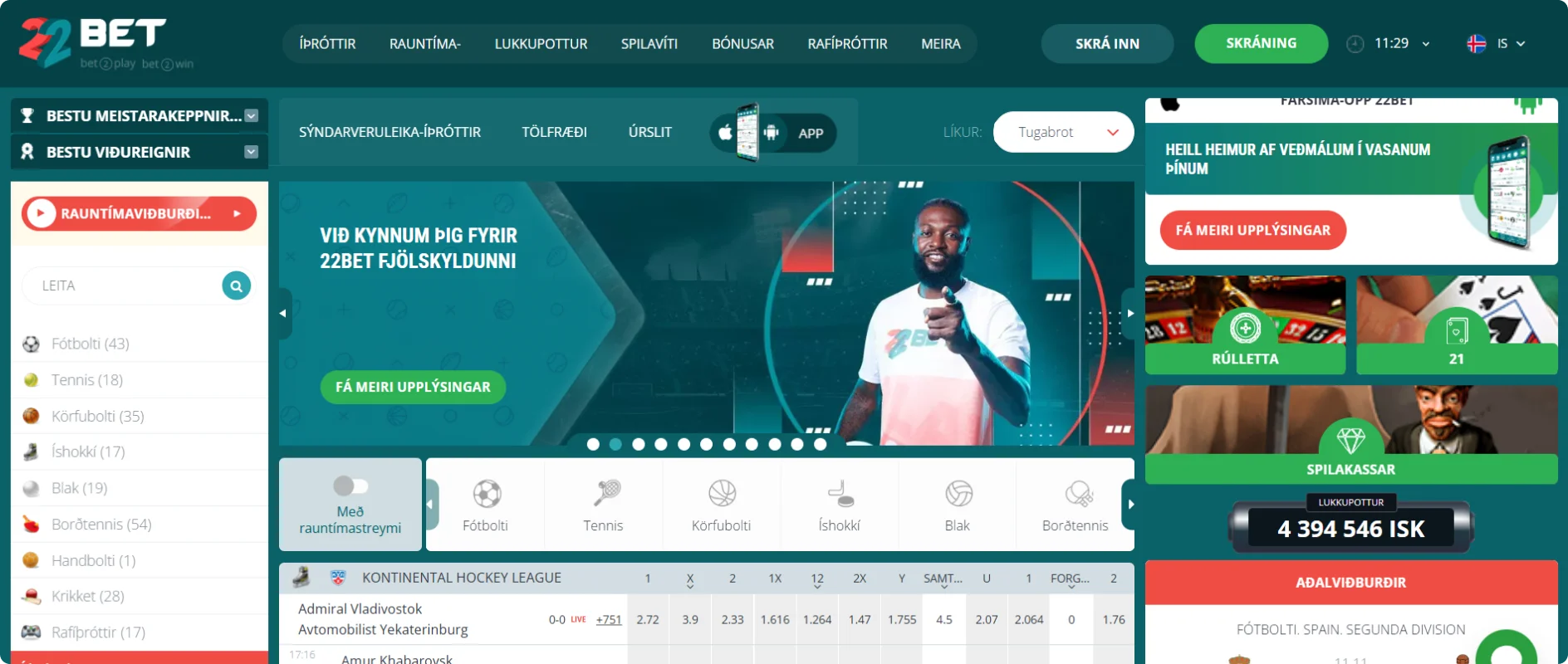 22Bet Miklar Líkur 22Bet Miklar Líkur